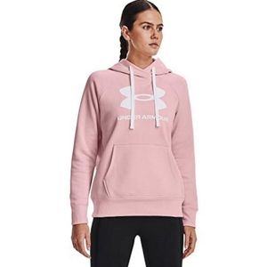 UNDER ARMOUR Rival Fleece Logo Pink Hoodie Womens 2X